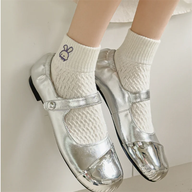 Dreamlikelin 5 Paar/Packung 2026 Neuerscheinung Damensocken Frühling Sommer, Koreanischer Stil Cartoon-Tier-Hunde-Druck Knöchelsocken – Detail 7