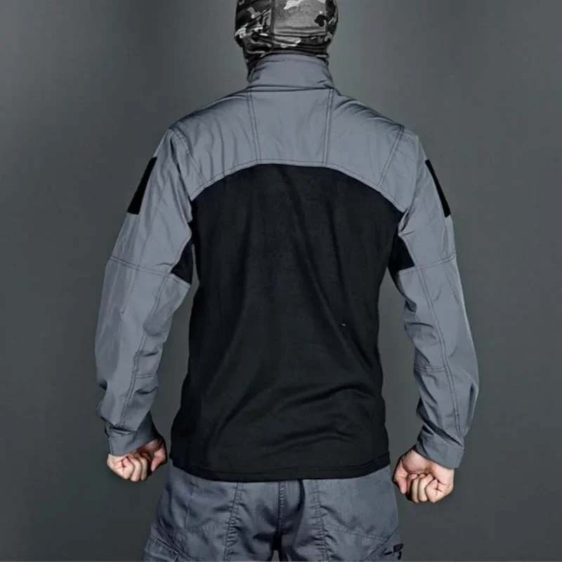 New Training Shirts 1/4 Zipper Ripstops T-shirts Mens T-shirts Ultra-Light Breathable Outdoor Hiking Tees Tops Pullover Workout