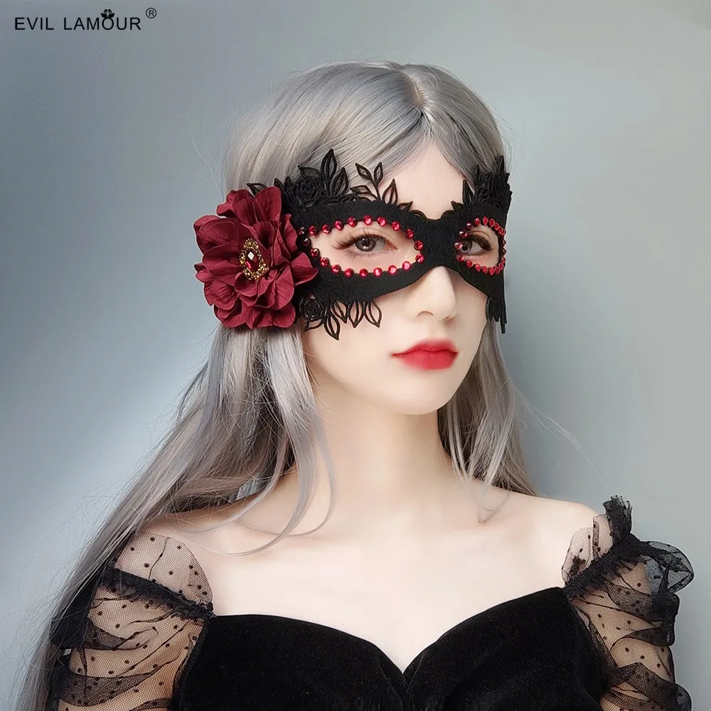 

1PCS Sexy Ladies Masquerade Ball Mask Venetian Party Eye Mask Lace Up New Black Carnival Fancy Dress Costume Sexy Party Decor