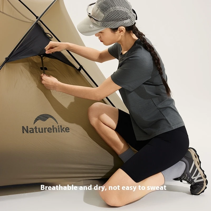 Naturehike Merino Wool Short Sleeve T-Shirt UPF50+