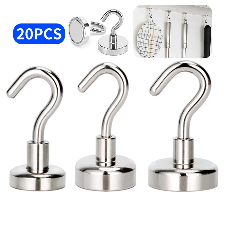 Hook Neodymium Hooks Heavy Duty Wall Hooks Home Kitchen