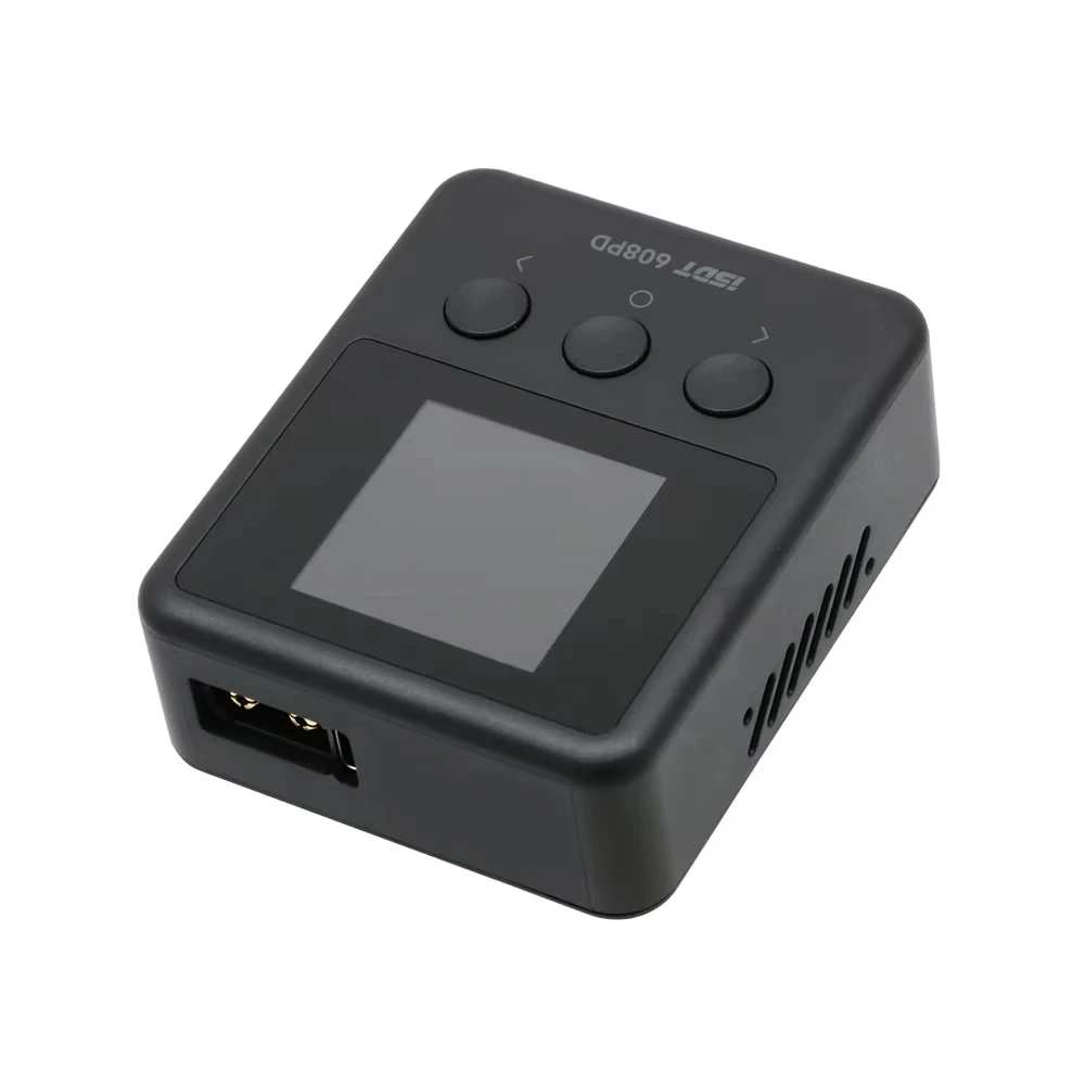 Détail des spécifications techniques sur le boîtier du chargeur intelligent ISDT 608PD 240W/10A