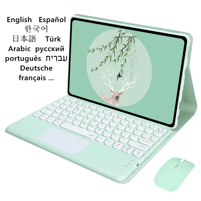 Capa para Realme Pad Tablet Cover Teclado Russo Português Francês Espanhol Teclado Realme Pad 10 10.4 2023