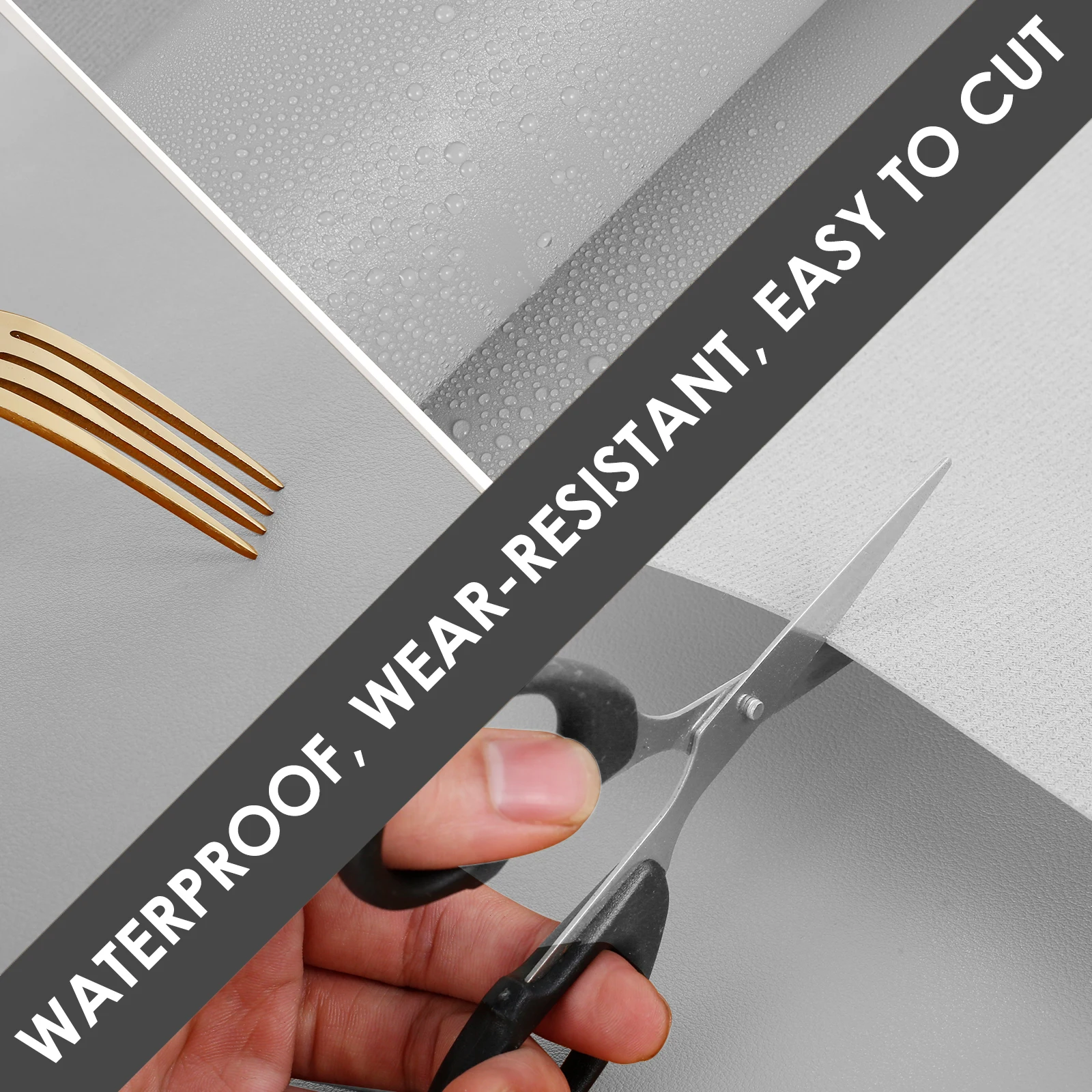 63Inch Waterproof Desk Mat PVC Leather Office Table Cover Smooth Multipurpose Tea Table Protector Mat for Home Office Dresser