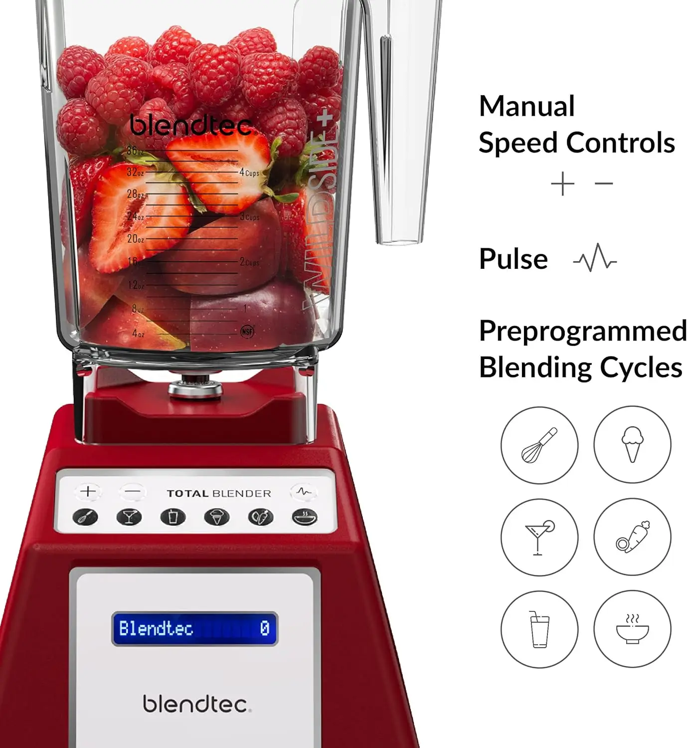 Original Blender  + Jar (90 oz) - Professional-Grade Power  6  programmed Cycles - 10-speeds 5