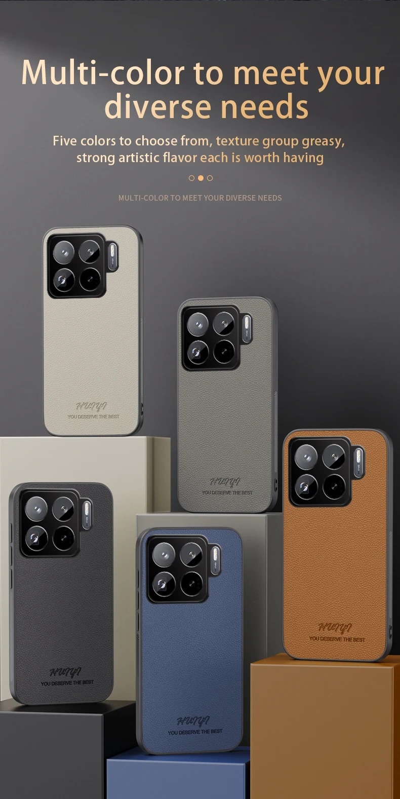 Xiaomi Mi 15T Pro Soft PU Leather Magnetic Protective Phone Case