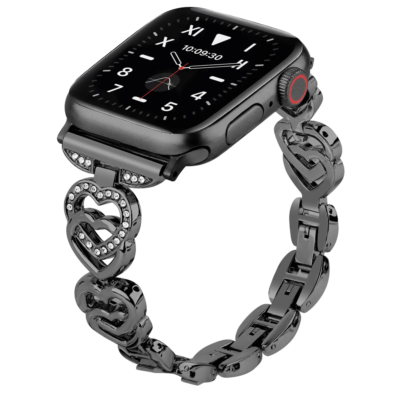 รูปสินค้า หัวใจเพชรประดับ Apple Watch สร้อยข้อมือสุดหรู