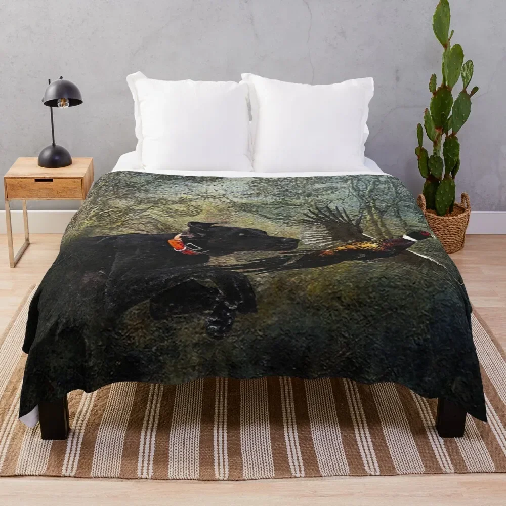

GSP , Hunting pheasant Throw Blanket Custom sofa bed Comforter Cute Plaid Blankets