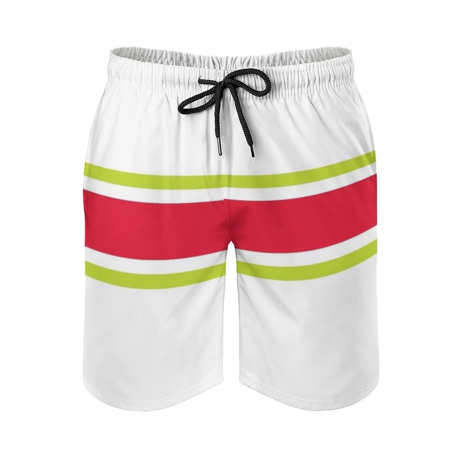 

Мужские пляжные шорты Red Volt & White в полоску, плавки с карманами, сетчатая подкладка, для серфинга, Атланты, Atl, Джорджия, Ga Hawks, True