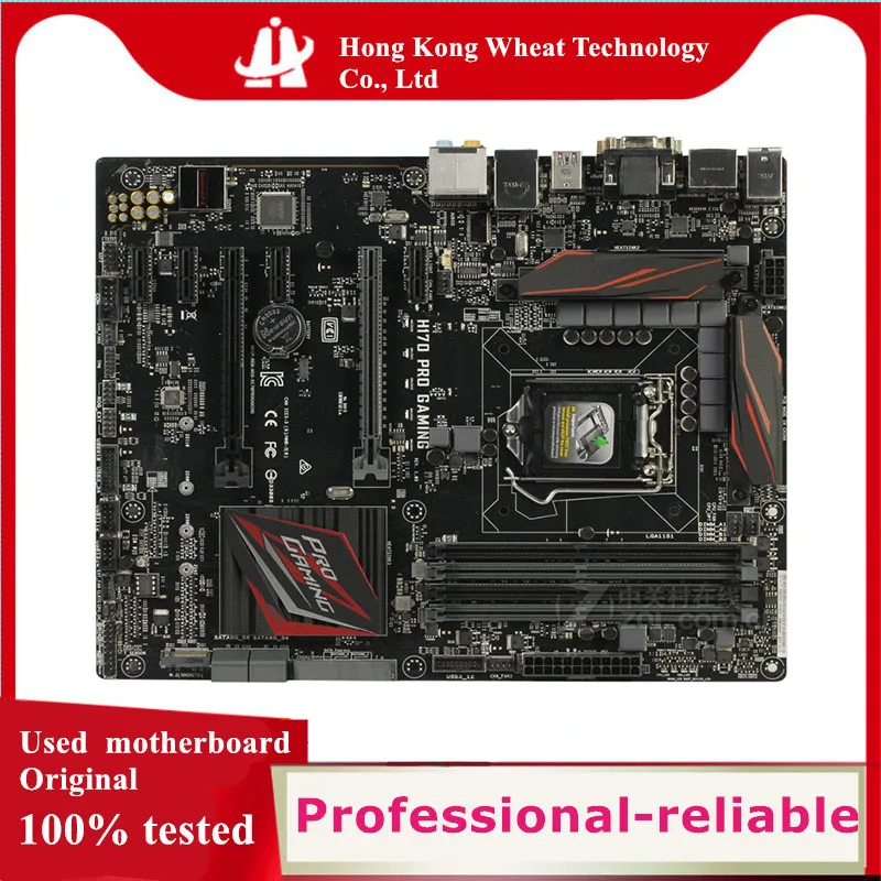 

Intel H170A H170 PRO GAMING motherboard Used original LGA 1151 LGA1151 DDR4 64GB USB2.0 USB3.0 SATA3 Desktop Mainboard