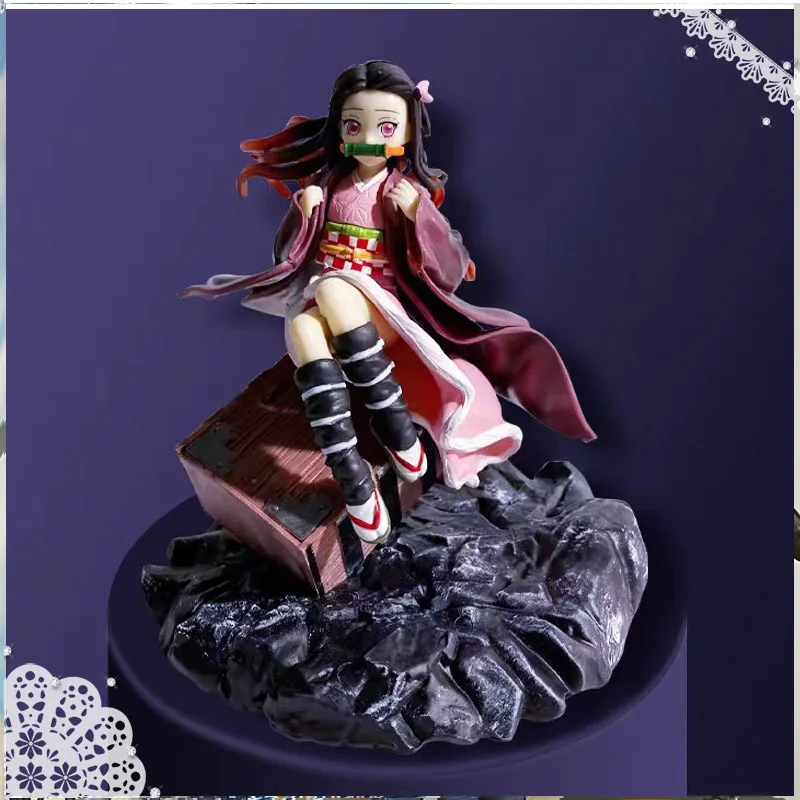 

Anime Kimetsu No Yaiba Figures Kochou Shinobu Action Figure Demon Slayer Kamado Nezuko 18cm PVC Figurine Model Toys Gifts