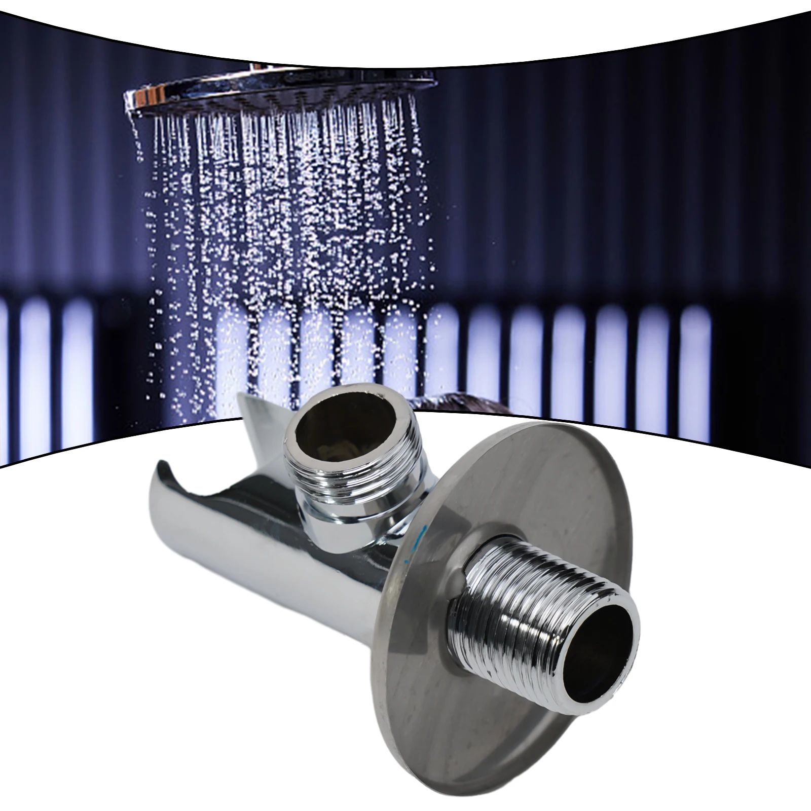 Shower Holder Bathroom Bracket Nozzle Stainless Steel Water Inlet Adapter Home Decoration