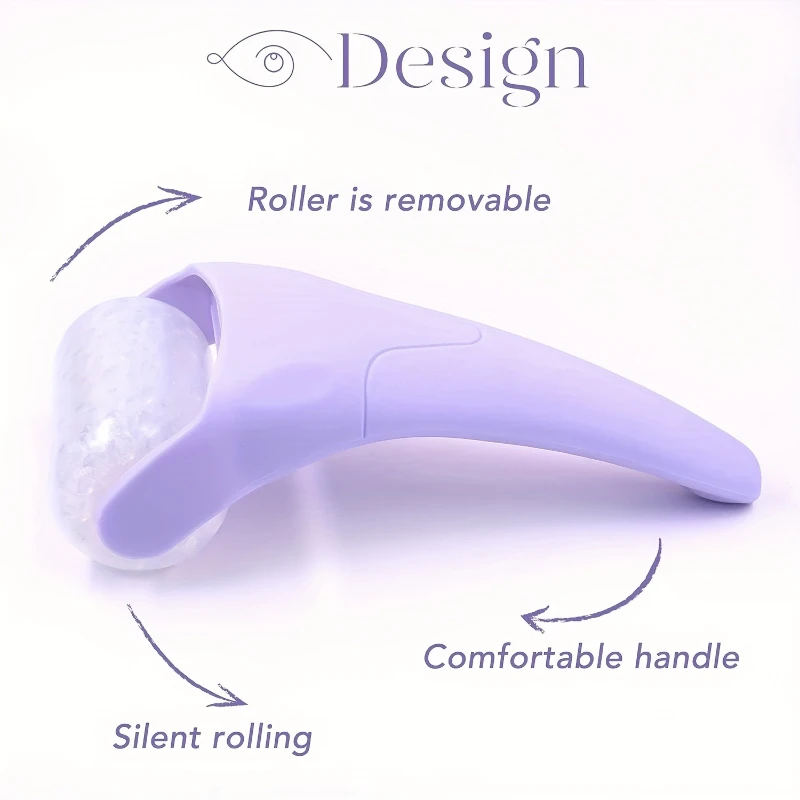 Enhanced Facial Cooling Beauty Tool - Large Ice Roller & Handheld Massager for Skincare Routine & At-Home Spa