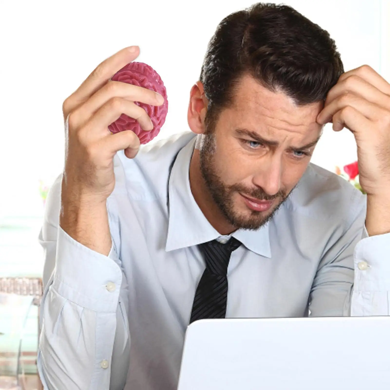 Plus Size Large Brain Squishy Squeeze Ball Giant Jumbo Big Brain Ball Stress Relief Toy, Fun Toy for Party Favors