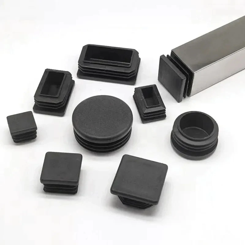 Square Table Chair Leg Protection Pad Black PE Material Furniture Antislip Wear-resistant Foot Pad Silent Protect Floor Leg Cove