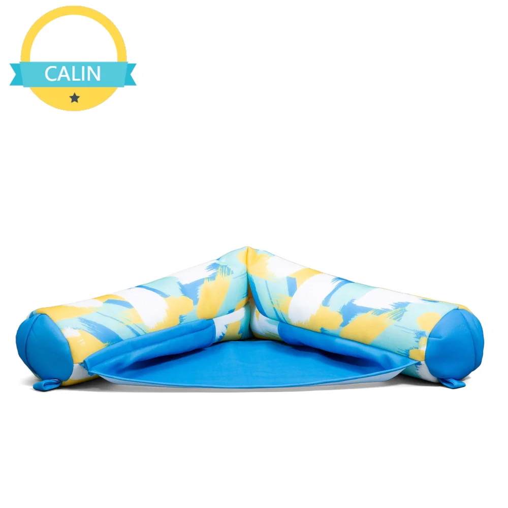 

Big Joe Noodle Sling No Inflation Needed Pool Seat with Armrests, Paintbrush Yellow Double Sided Mesh, Quick Draining Fabric