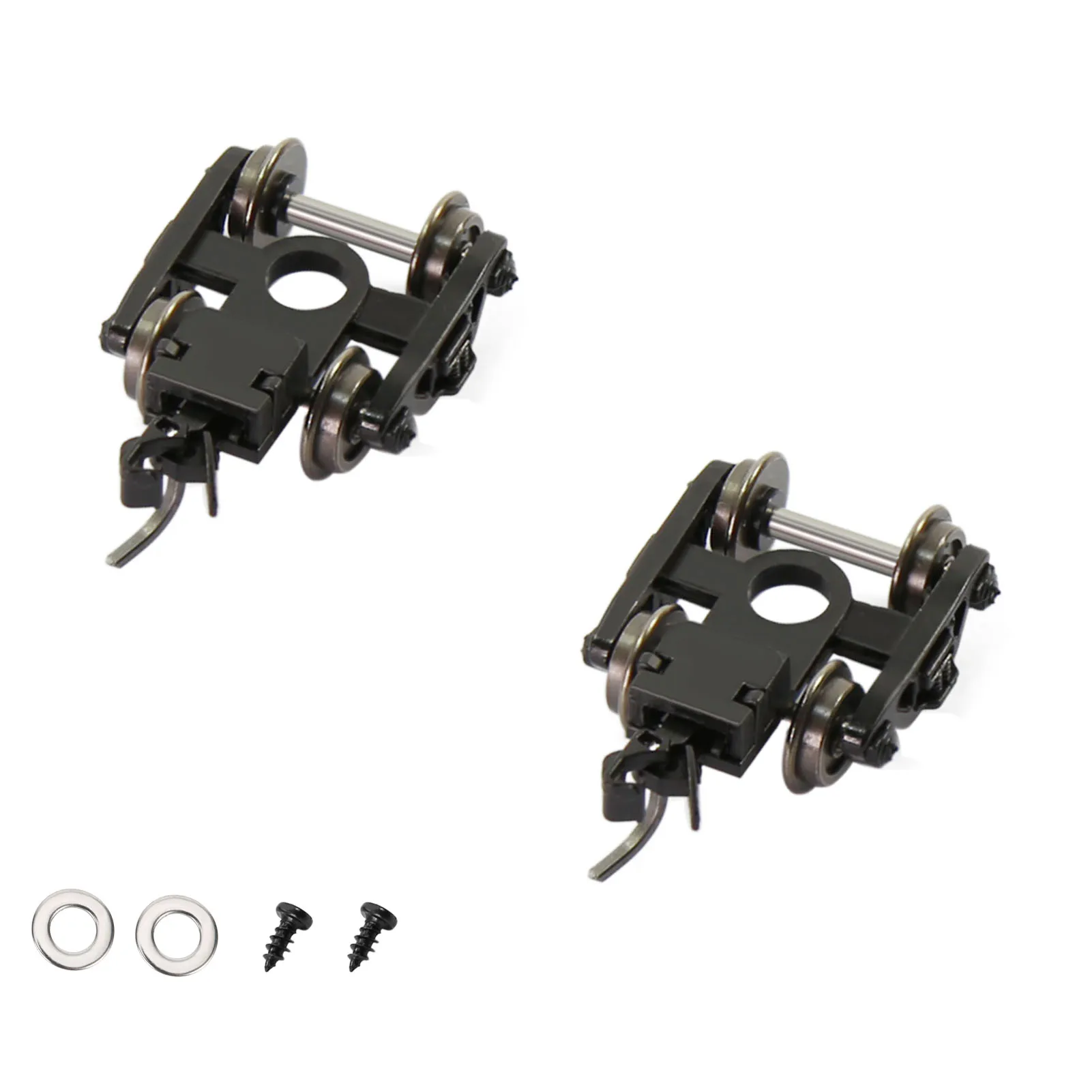 Evemodel 2pcs Model Trains N Scale 1160 Bogies With Couplers 33" Metal