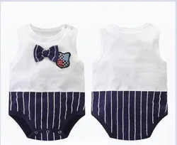 Barboteuse sans manches pour bébé, combinaisons pour garçons et filles, vêtements pour enfants 