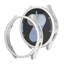 Protective Hard Bumper Shell for Smartwatch - Crystal Clear PC Cover Case (Silver)