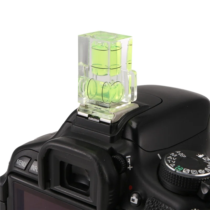 【The-Best】 A98E-6 PCS Hot Shoe Bubble Level Camera Two Axis Spirit ...