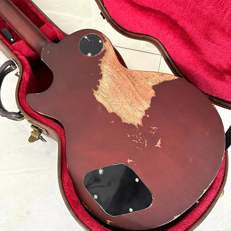 Electric Guitar AgedRelic Nitro Finish Peter Green Garry Moore Lemon Burst electric guitar kit