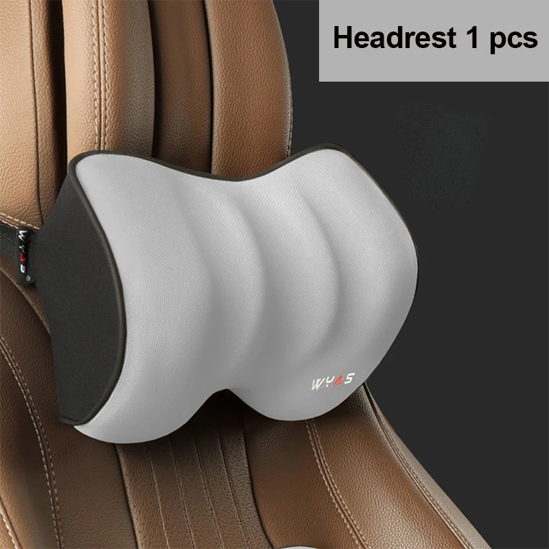 thumbnail image 1 of Almohada de apoyo para el cuello y la cabeza para el asiento del automóvil, almohada de espuma viscoelástica para la espalda y el reposacabezas, almohada suave universal para el cuello, 1 of 5
