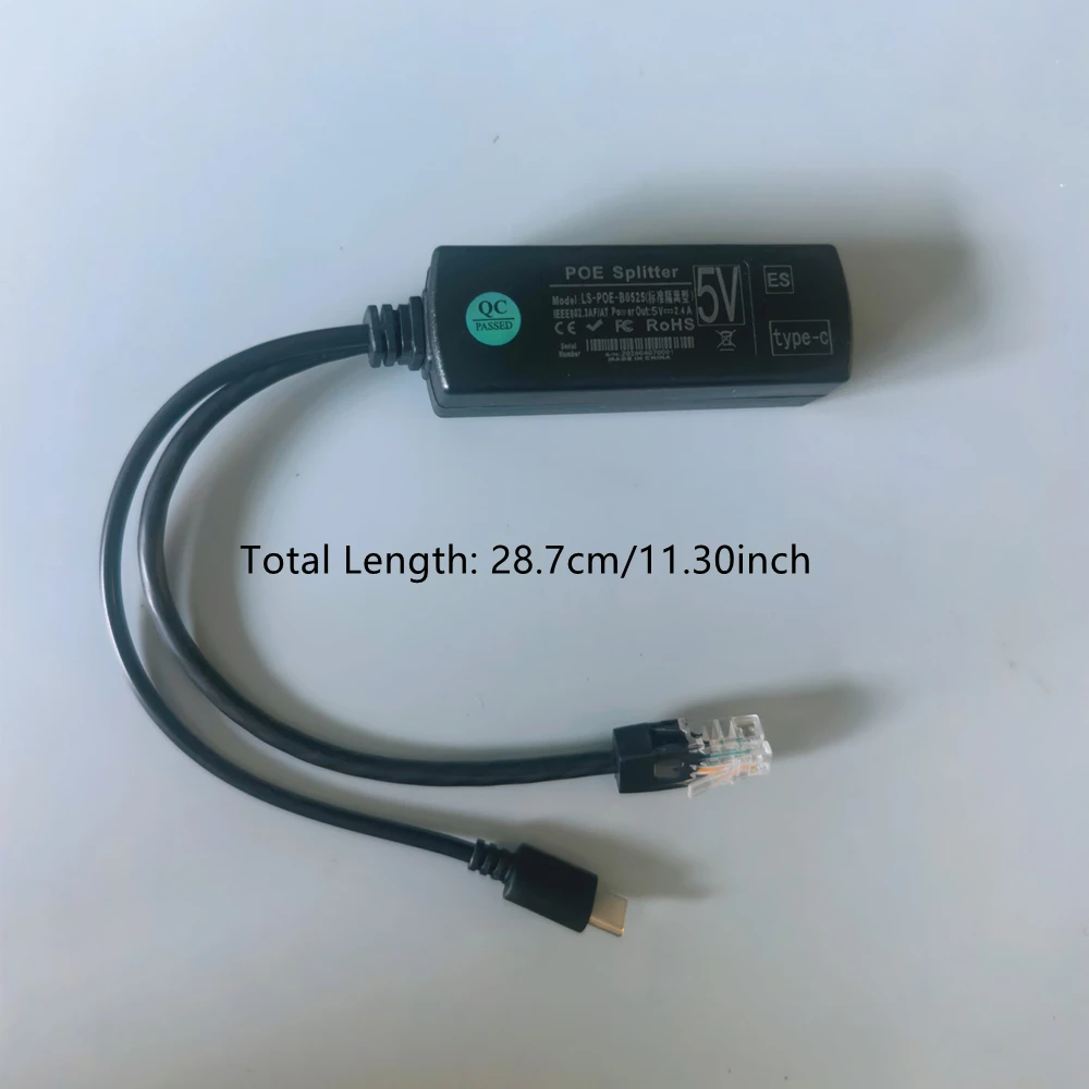 1/2개 10M/100M 48V 5V POE 분배기 표준 절연형 Type-C USB 전원 공급 장치 모듈 POE 분배기