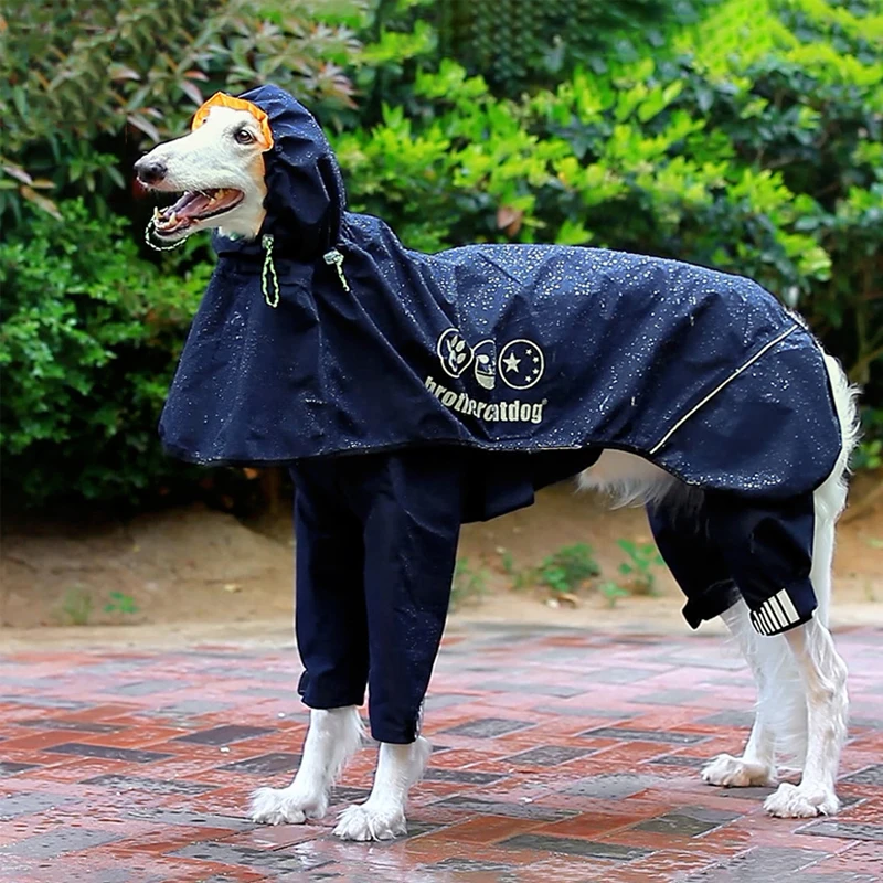 

Waterproof Dog Raincoat Jumpsuit For Medium Large Dogs Rain Coat Outdoor Pet Clothes Puppy Doberman Labrador Husky Jacket