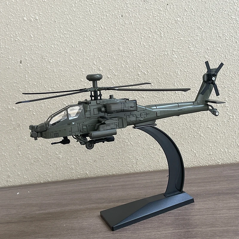 New Ray 1/55 Scale AH-64 Apache Helicopter Die-Cast Model Toy - 9.5 Inch Detailed Replica - View #3