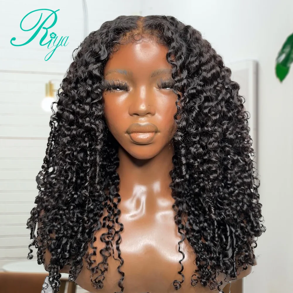 Human Hair Wigs For Women 250% Remy Human Hair Burmese Curly 13x4 Lace Front Wig With Curly Edges Deep 13x6 Lace Frontal human hair wig lace front wigs