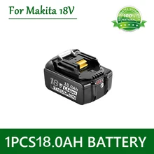  100% Original Makita 18V 18000mAh Rechargeable Power Tools Battery with LED Li-ion Replacement LXT BL1860B BL1860 BL1850 DTW285 