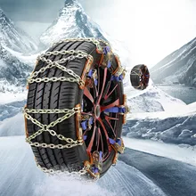 

Snow Chains For Car 8PCS Winter Universal Tire Security Chains Anti-Slip Snow Chain For Trucks Minivan Pickup/ATV/UTV