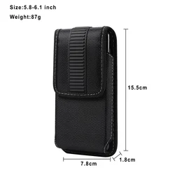 Stylish Universal Mobile Phone Pouch with Belt Clip (5.8 - 6.1  Inches)
