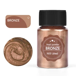 Pearlescent Mica Powder for Epoxy Resin - 20ml Dye Kit for DIY Jewelry and Crafts (Retro bronze)