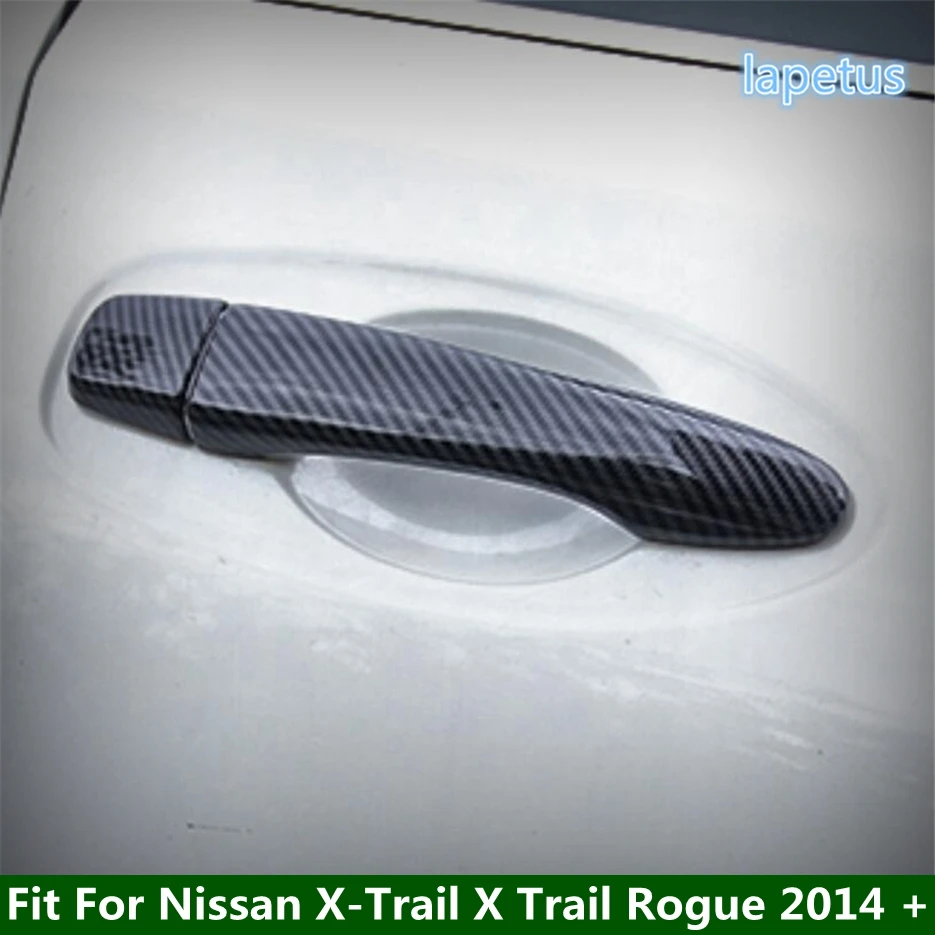 

Car Accessories Side Door Pull Doorknob Handle Decor Cap Cover Trim For Nissan X-Trail X Trail Rogue 2014 - 2020 Carbon Fiber