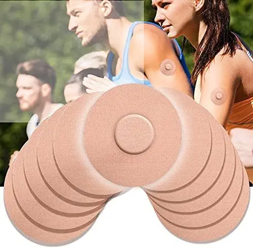 Instant Dynamic Blood Glucose Meter Sensor Universal Breathable Waterproof Fixing Sticker Round Skin Color 50 Pieces - Image 4