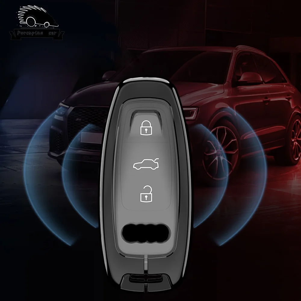 Luxury Leather Car Key Protective Cover - Sleek Design and Durable Protection