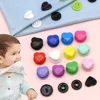 20Sets T5 Heart Snap Buttons 12MM KAM Plastic Press Buttons for Clothes Stud Fasteners DIY Kids Diapers Bags Garment Accessories 1