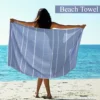 Turkish Beach Towel Oversized 100% Cotton Sand Free Lightweight Towel Absorbent Quick-Dry Beach Blanket Large Pool Bath Towels 1