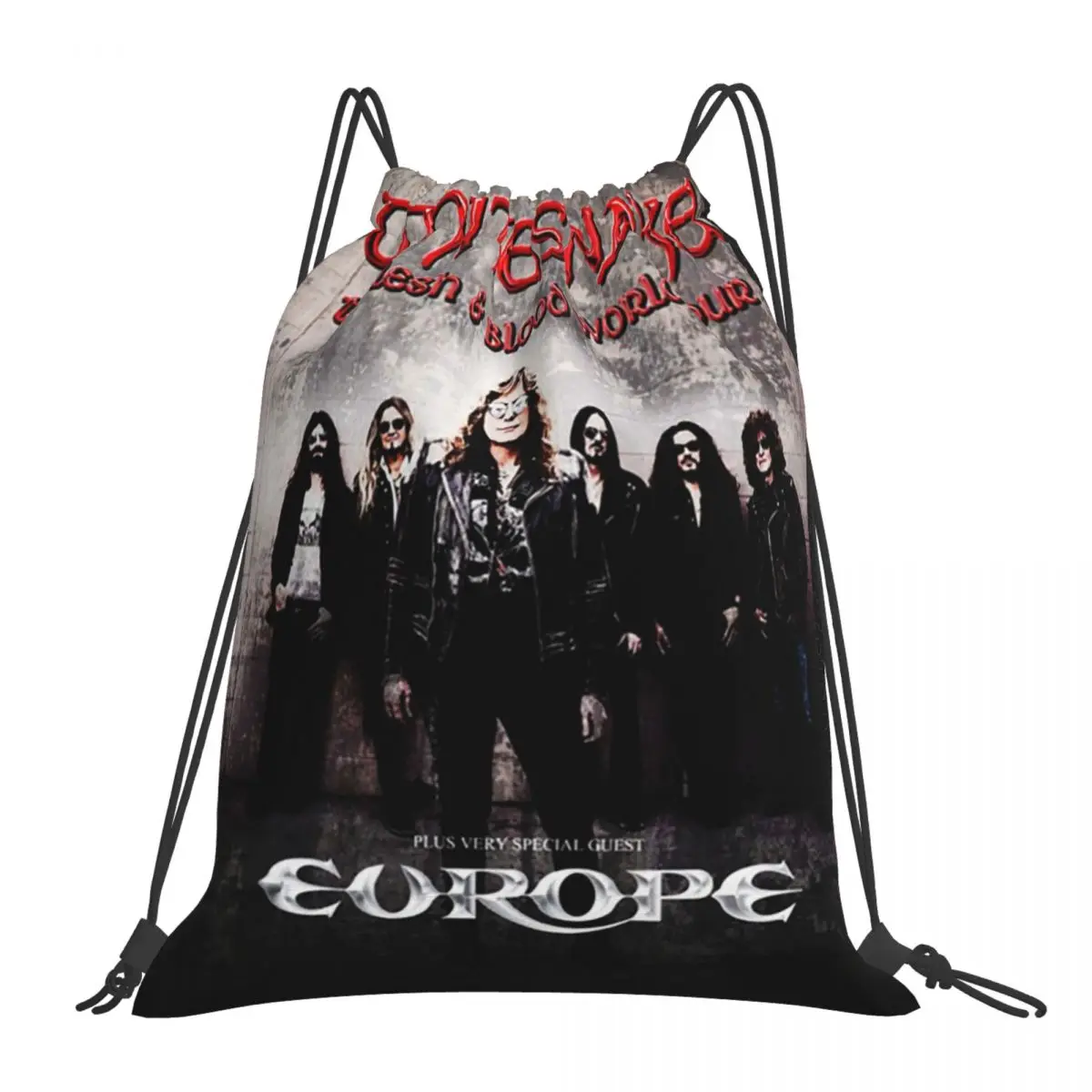 

Art Whitesnake American Band Music Rock Perfect Gift Backpacks Drawstring Bags Drawstring Bundle Pocket Sundries Bag Book Bags