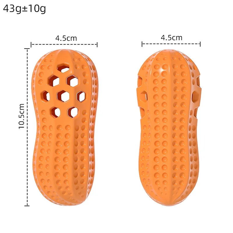 Juguete masticable para perros forma cacahuete tpr resistente_voghion.com