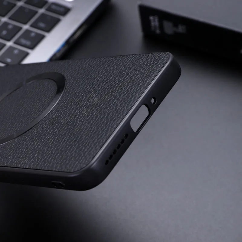 Premium PU Leather Lichee Pattern Magnetic Protective Case