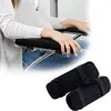 Memory Foam Chair Armrest Pads Fixed Buckle Black Arm Rest Cover Cushion Pad Forearm Pressure Relief Armrest Pads Cover 3