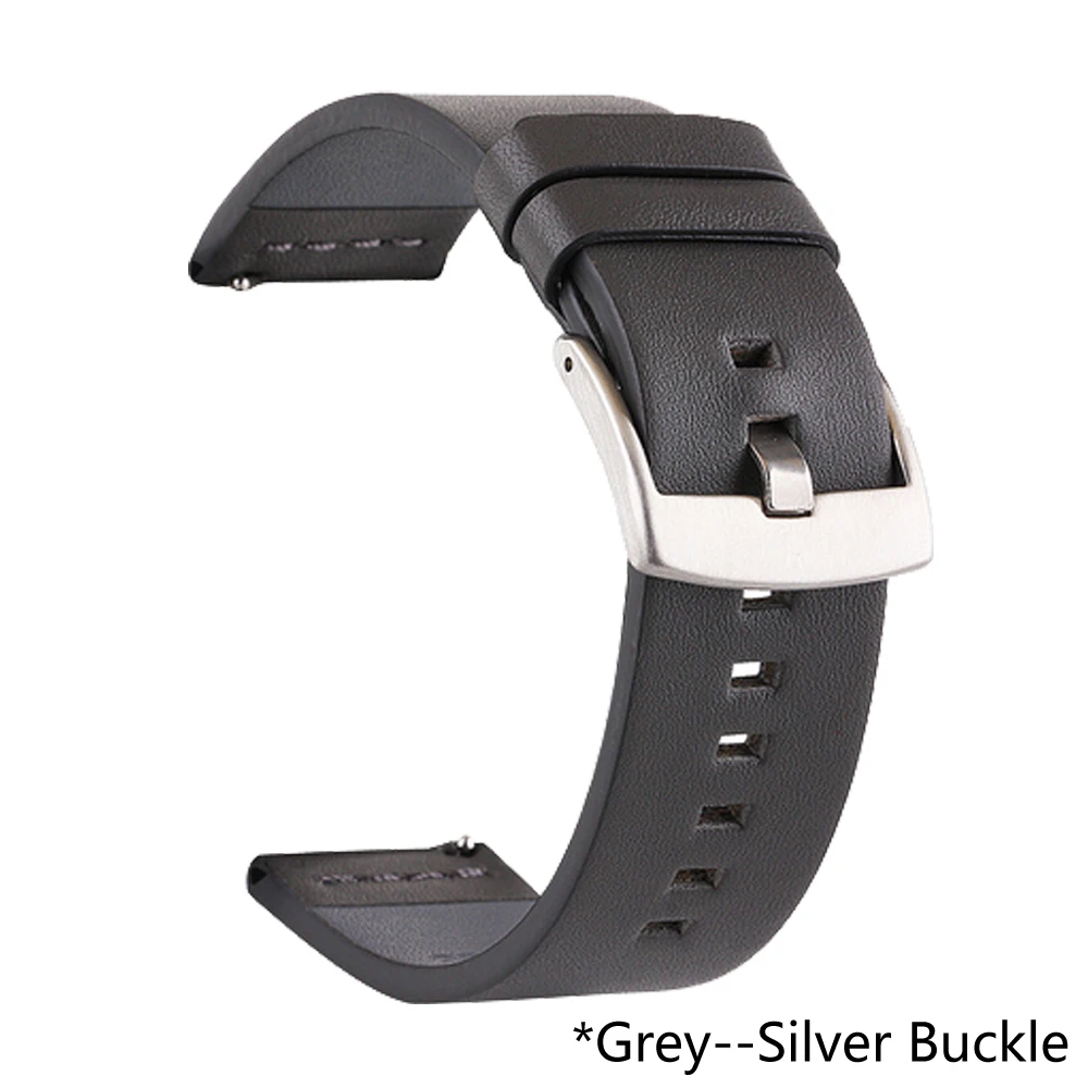 Genuine Leather Quick Release Watch Band Replacement Bracelet