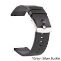 Gray silver buckle