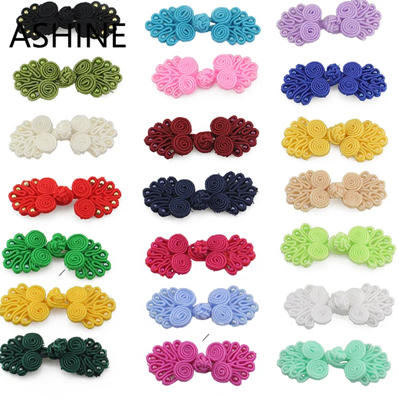 5 Pairs Chinese Knot Cheongsam Buttons Knot Fastener Frog Closures Swirl With Beads Diy Handcraft Clothing Decorative Accesso Aliexpress Home Garden