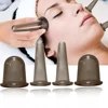 Silicone Vacuum Cupping Massage Jars Anti Cellulite Massage Facial Suction Cups Face Neck Lift Skin Scraping Guasha Anti Wrinkle