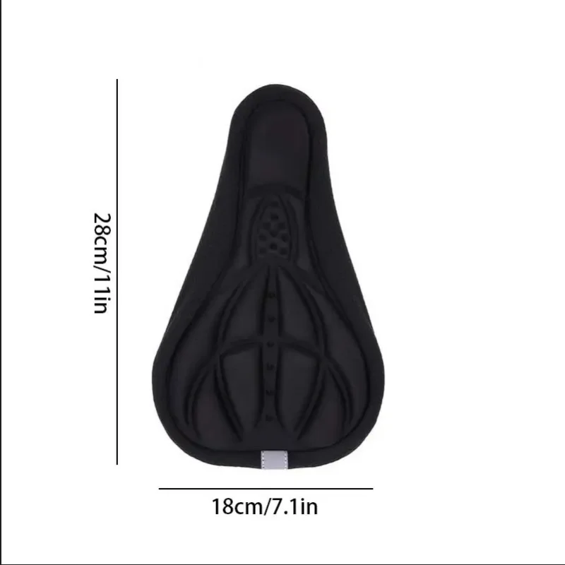 Enhanced Comfort 3D Bicycle Saddle Cover - Thick, Breathable Gel Seat Cushion