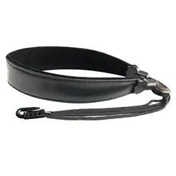 Premium Leather Saxophone Shoulder Harness Strap with Hook Clasp (Narrow)