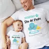 Father‘s Day Set Our First Father's Day Together I Love You Dad Pattern Print Family Matching Outfit Father's Day Party Clothing 3